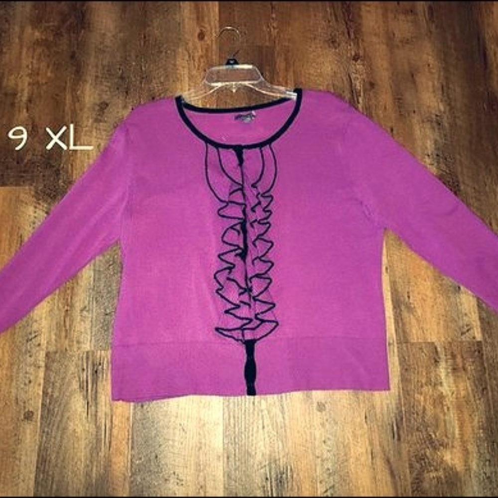 Apt 9  Long Sleeve Ruffle